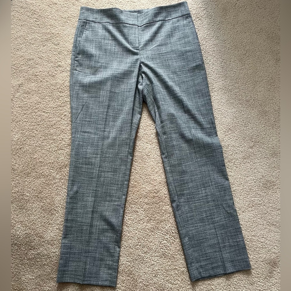 NWT Ann Taylor Factory Grey Ankle Pants Modern Fit